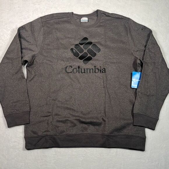 Columbia Men’s Trek Fleece Logo Crewneck warm comfortable pullover Men‎ XL NWT - Picture 1 of 6